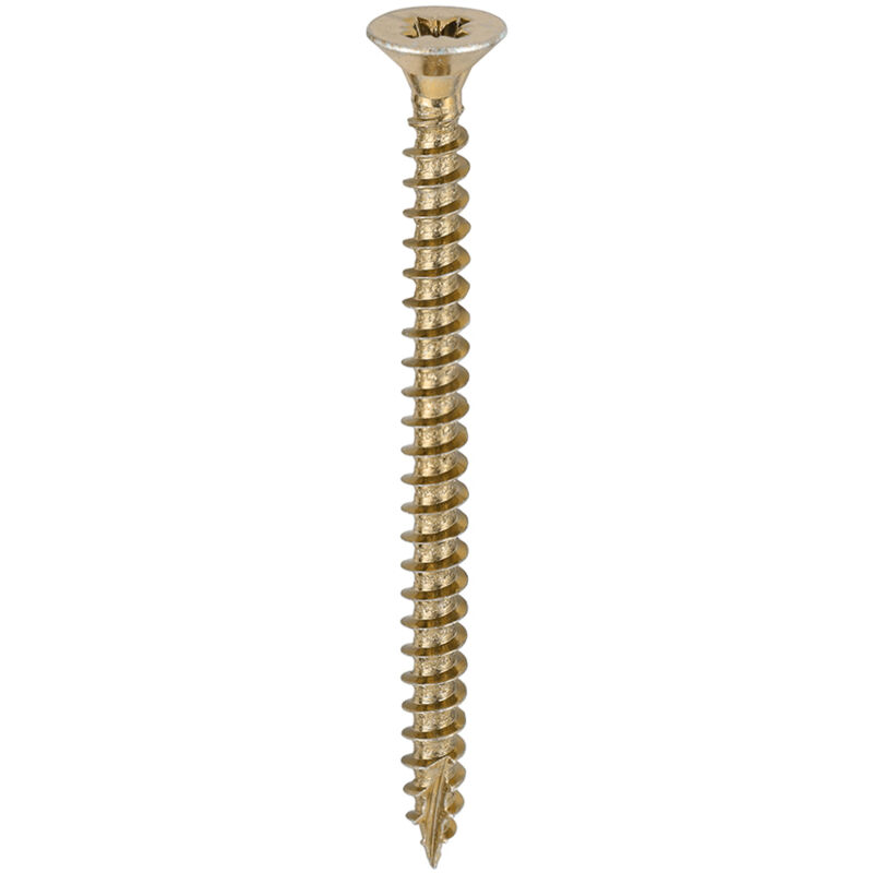 Timco - Classic Multi-Purpose Screws - PZ - Double Countersunk - Yellow (Size 4.5 x 60 - 200 Pieces)