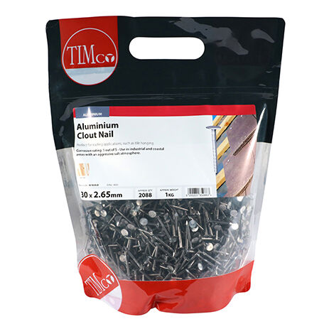 TIMCO Clout Nails Aluminium - 30 x 2.65