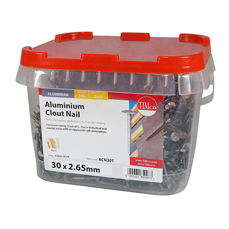 TIMCO Clout Nails Aluminium - 30 x 2.65