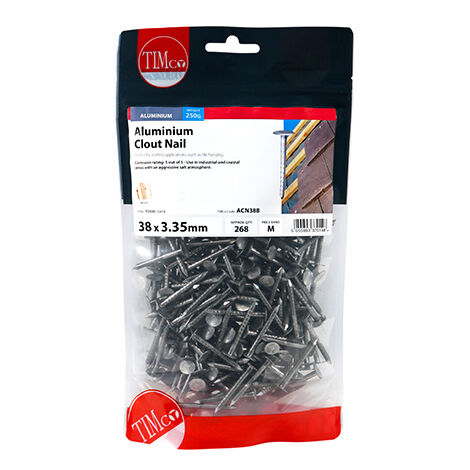 TIMCO Clout Nails Aluminium - 38 x 3.35