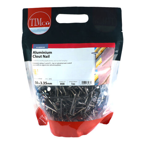TIMCO Clout Nails Aluminium - 50 x 3.35