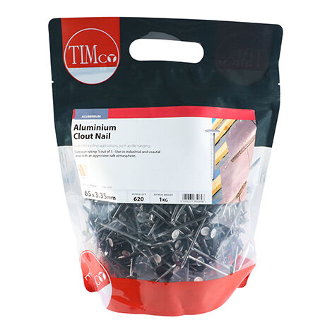 TIMCO Clout Nails Aluminium - 65 x 3.35