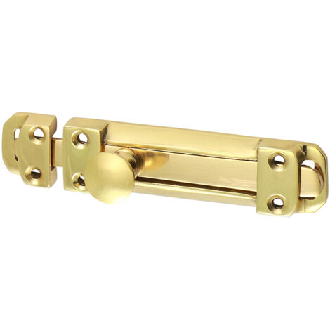 TIMCO Contract Flat Section Bolt Polished Brass - 110 x 25mm