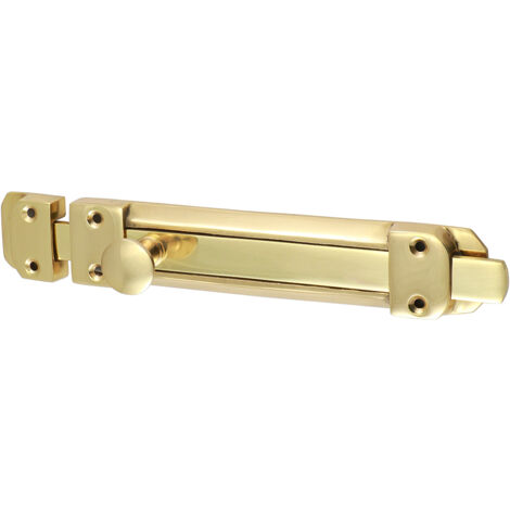 TIMCO Contract Flat Section Bolt Polished Brass - 210 x 35mm