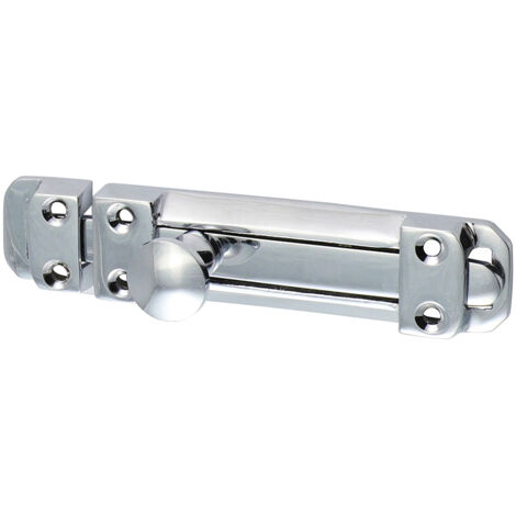 TIMCO Contract Flat Section Bolt Polished Chrome - 110 x 25mm