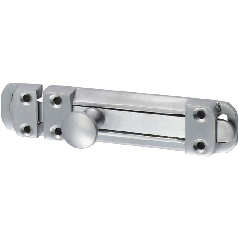 Timco - Contract Flat Section Bolt - Satin Chrome (Size 110 x 25mm - 1 Each)