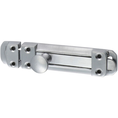 TIMCO Contract Flat Section Bolt Satin Chrome - 110 x 25mm