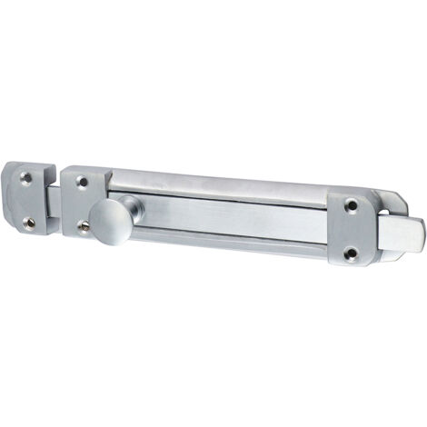 TIMCO Contract Flat Section Bolt Satin Chrome - 210 x 35mm