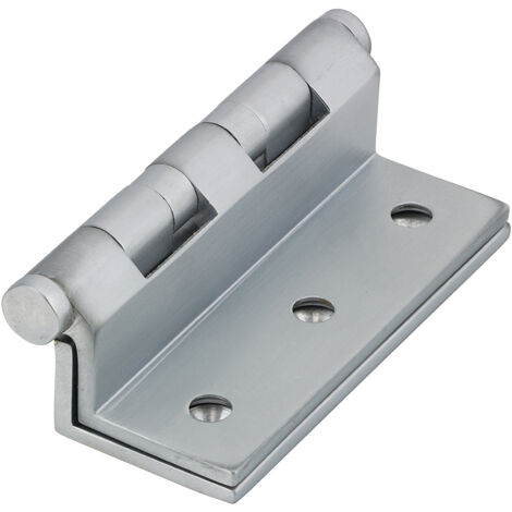 TIMCO Cranked Ball Race Brass Hinges Satin Chrome - 64 x 55