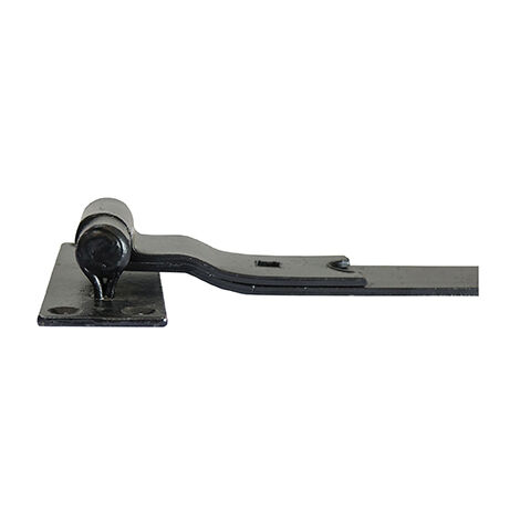 TIMCO Cranked Band & Hook On Plates Hinges Black - 500mm