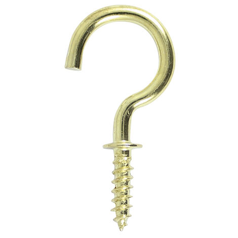 TIMCO Cup Hooks Round Electro Brass - 19mm