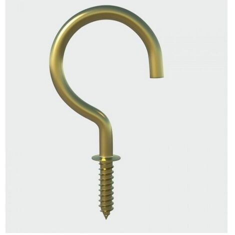 TIMCO Cup Hooks Round Electro Brass - 38mm