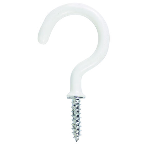 TIMCO Cup Hooks Round White - 25mm
