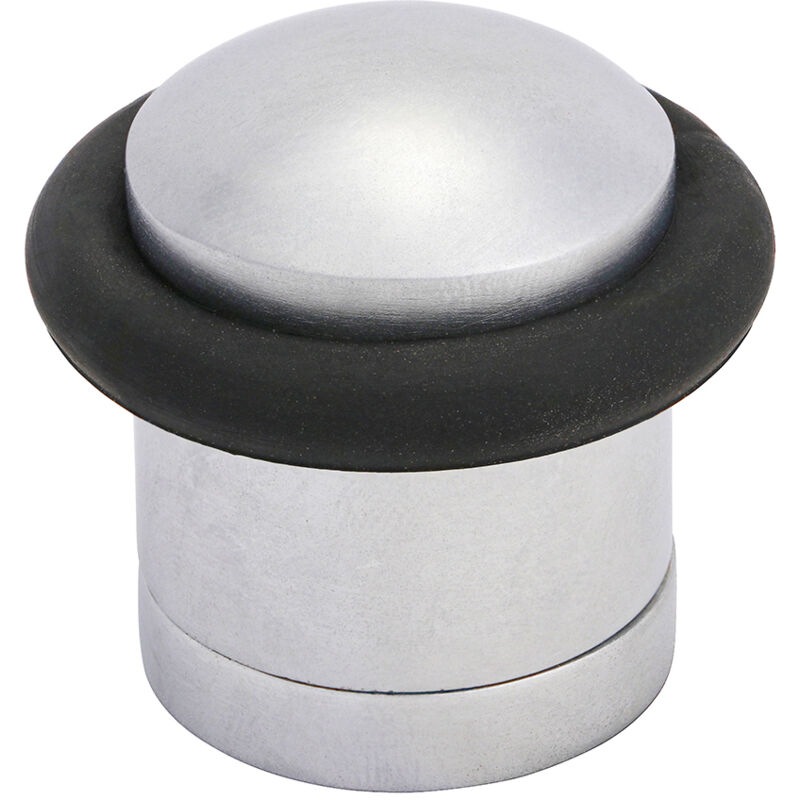 Timco - Cylinder Door Stop - Satin Chrome (Size 41mm - 1 Each)