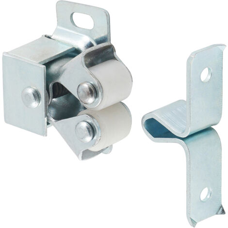 TIMCO Double Roller Catches Zinc - 28 x 32 x 1
