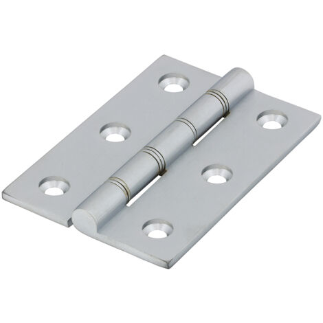 TIMCO Double Stainless Steel Washered Brass Hinges Satin Chrome - 76 x 50