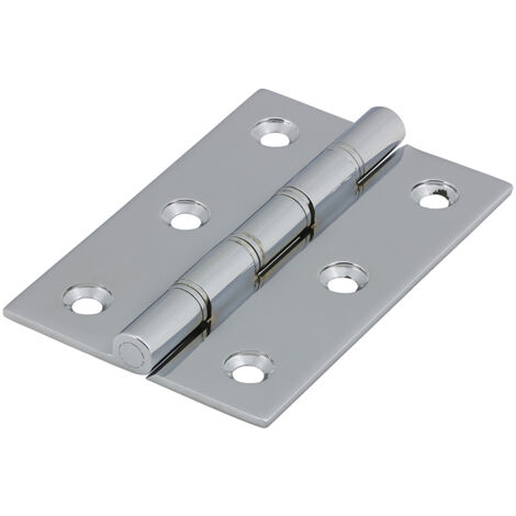 TIMCO Double Washered Brass Hinges Polished Chrome - 76 x 50