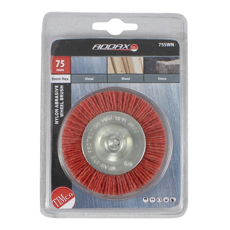 TIMCO Drill Wheel Brush Nylon - 75mm