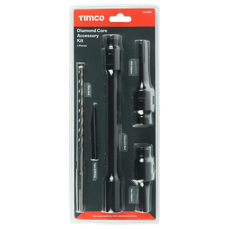 Timco - Dry Diamond Core Accessory Kit (Size 5pcs - 5 Pieces)