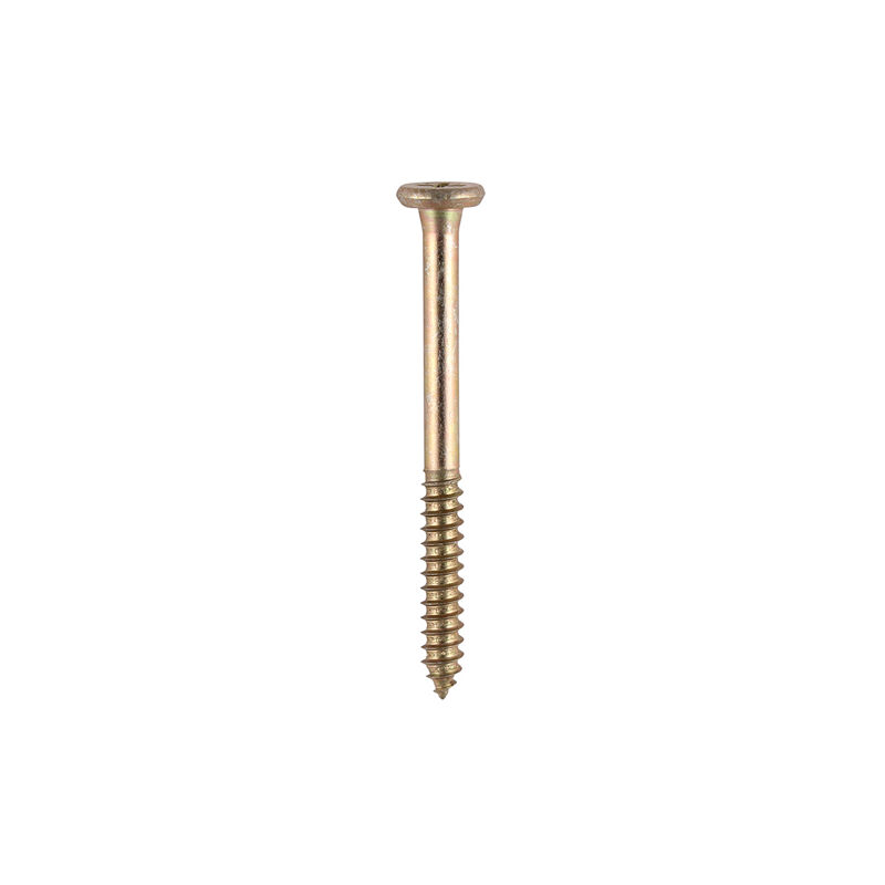 Timco - Element Screws - Shallow Pan Countersunk - PH - Self-Tapping Thread - AB Point - Yellow (Size 4.8 x 55 - 200 Pieces)