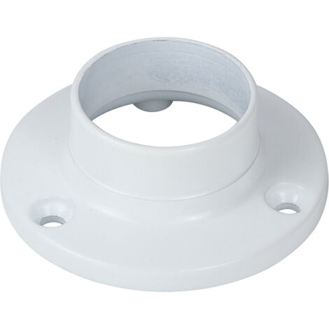 TIMCO End Socket For Round Tube White - 25mm
