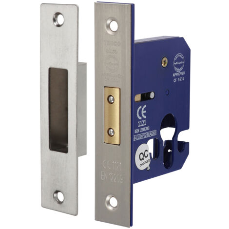 TIMCO Euro Deadlock Satin Nickel - 66mm