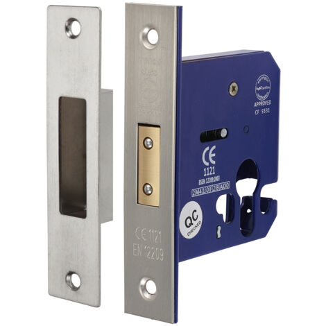 TIMCO Euro Deadlock Satin Nickel - 78mm