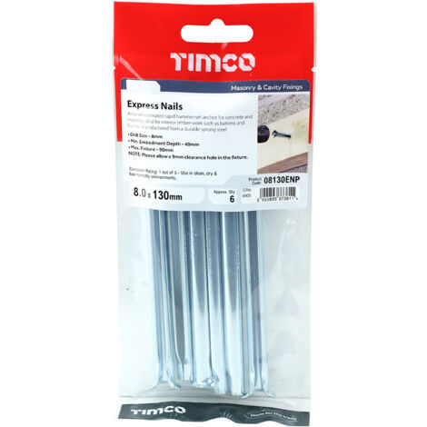 TIMCO Express Nails Silver - 8.0 x 130