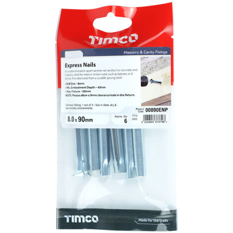 TIMCO Express Nails Silver - 8.0 x 90