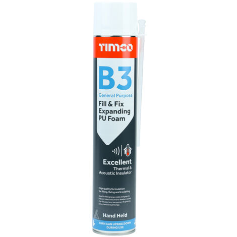 TIMCO Fill & Fix Expanding PU Foam B3 Hand Held - 750ml