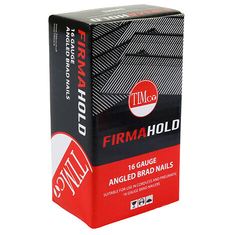 TIMCO FirmaHold Collated 16 Gauge Angled A2 Stainless Steel Brad Nails - 16g x 64