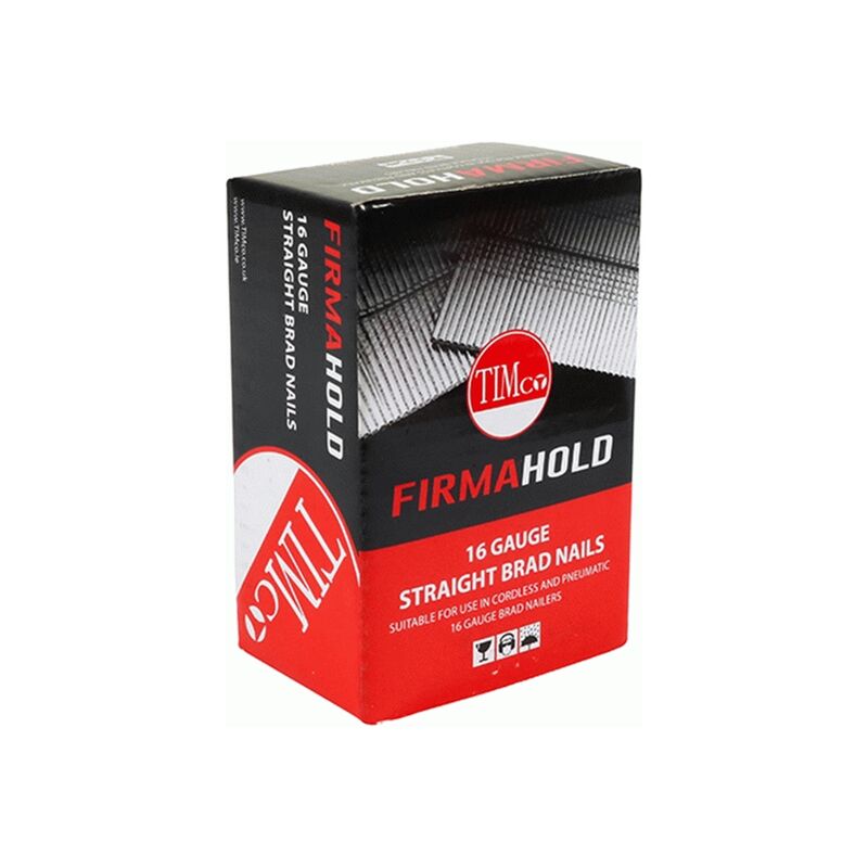 FirmaHold Straight Stainless Steel Brads Nail 16g x 50mm (2000) - Timco