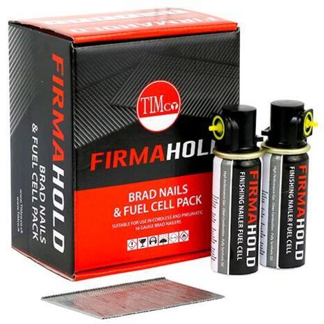 TIMco FirmaHold Straight 16g x 32mm Galv Brads Nail With Gas