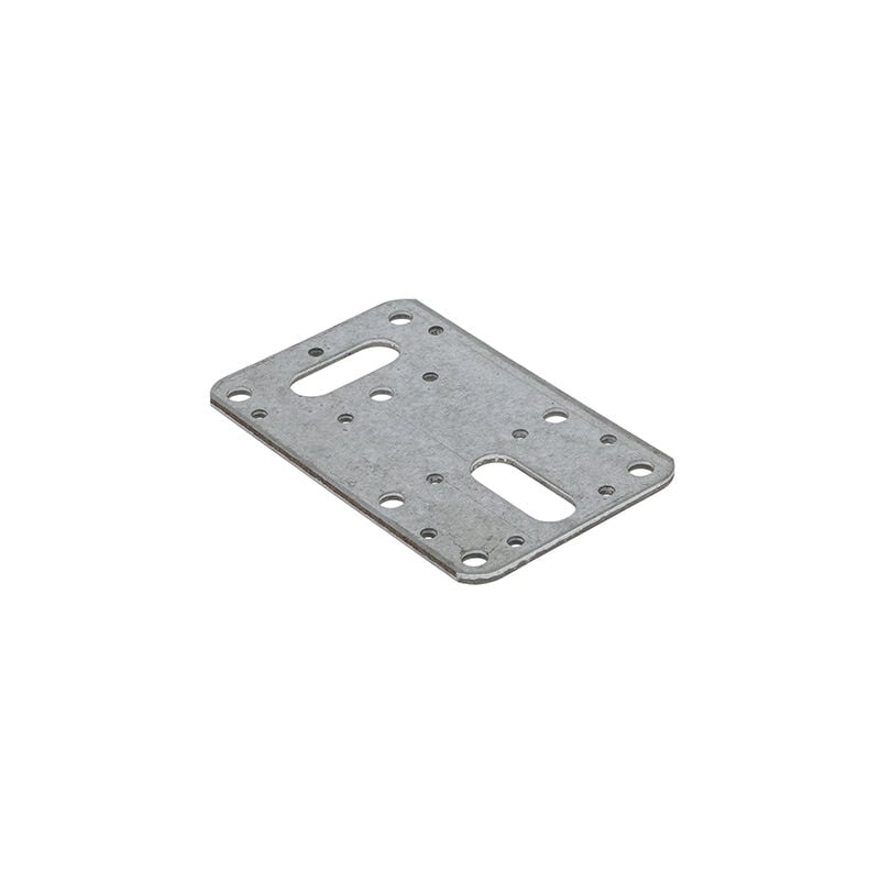 Flat Connector Plates Galvanised - 62 x 100 - Timco