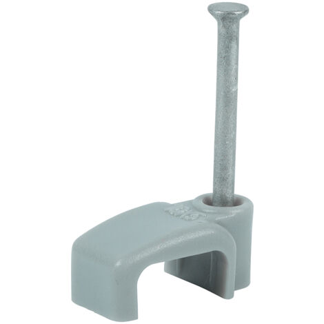 TIMCO Flat & Twin Cable Clips Grey - To fit 2.5mm