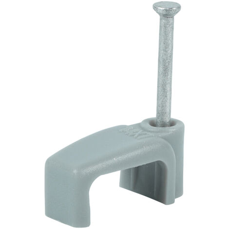 TIMCO Flat & Twin Cable Clips Grey - To fit 6.0mm