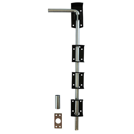 TIMCO Garage Drop Down Bolt Black - 18"
