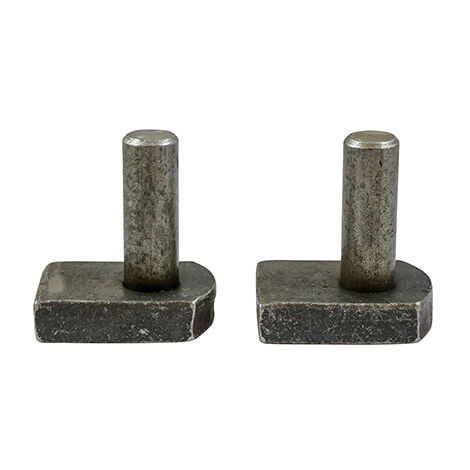 TIMCO Gate Hinge Hooks to Weld Self Coloured - 22mm