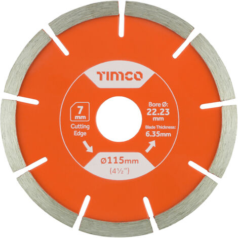 TIMCO General Purpose Mortar Raking Diamond Blade - 115 x 22.2