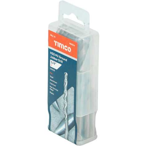 TIMCO Ground Jobber Drills HSS M2 - 1/4"