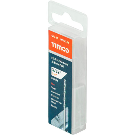 TIMCO Ground Jobber Drills HSS M2 - 3/32"