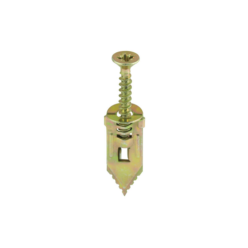 Timco - Hammer-In Fixings - PZ - Yellow (Size 4.0 x 30mm - 10 Pieces)