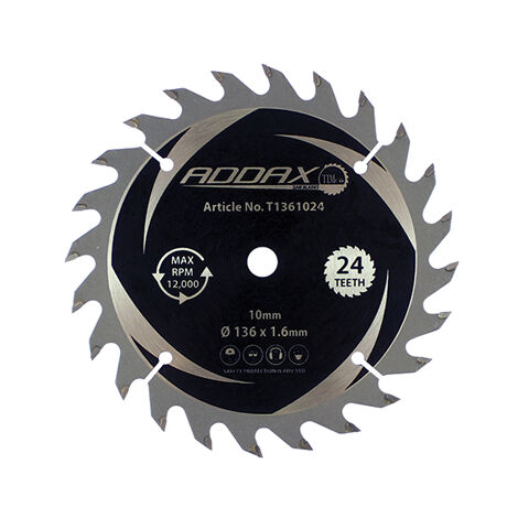TIMCO Handheld Cordless Circular Saw Blade - 136 x 10 x 24T