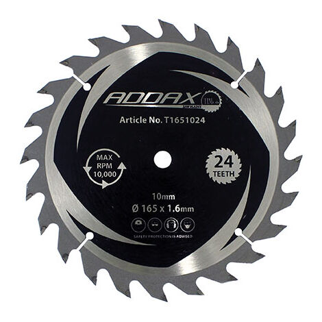TIMCO Handheld Cordless Circular Saw Blade - 165 x 10 x 24T