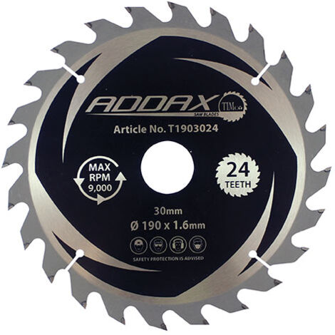 TIMCO Handheld Cordless Circular Saw Blade - 190 x 30 x 24T