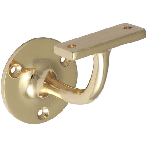 TIMCO Handrail Bracket Polished Brass - 64mm