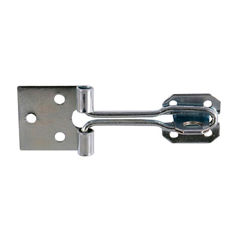 Hasp and staple door bolt 4" – Lightweight silver wire pattern – For sheds and toolboxes – Fixings included – Timco