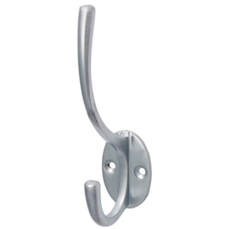 Timco Supplies - Timco Hat & Coat Hook Satin Chrome - 125 x 32mm (1 Pack)