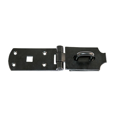 TIMCO Heavy Duty Hasp & Staple Secure Bolt On Black - 10"