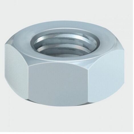 TIMCO Hex Full Nuts DIN934 Silver - M6